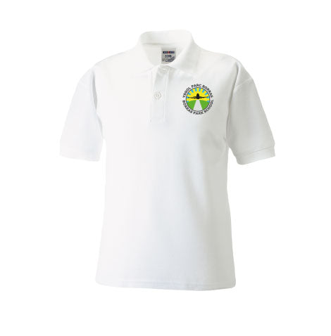 Borras Park School White Polo Shirt