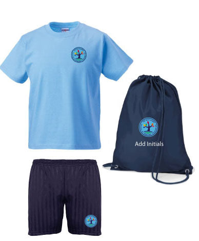 Whitchurch Church of England PE Kit in a Bag with shorts